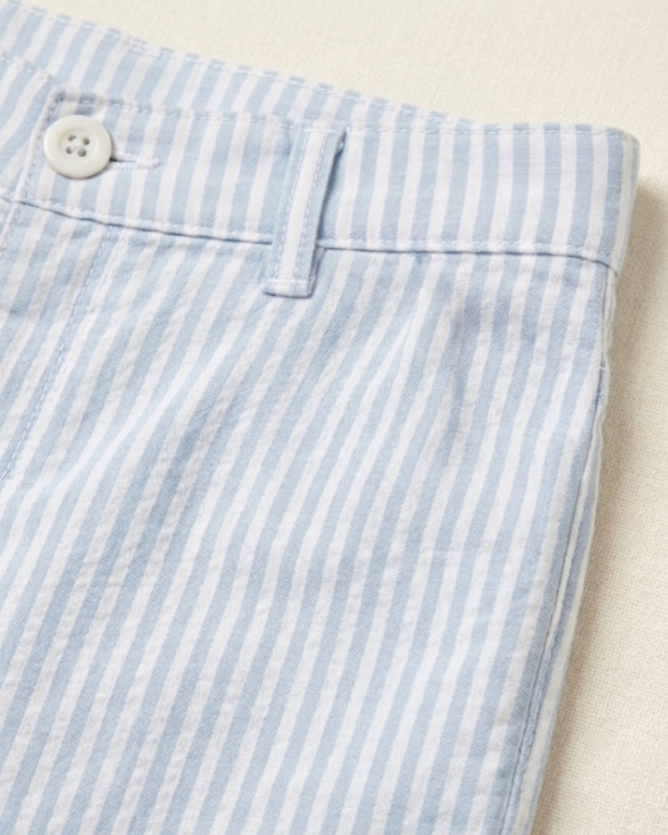 Baby Blue Striped Kids Pants