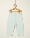 Mint Green Striped Kids Pants