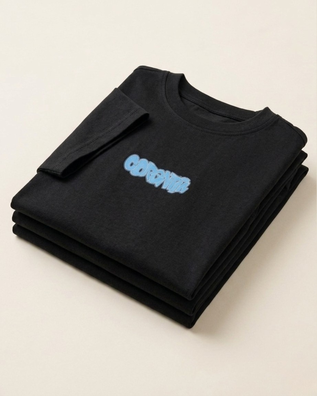 Black Oversized Printed T-Shirt