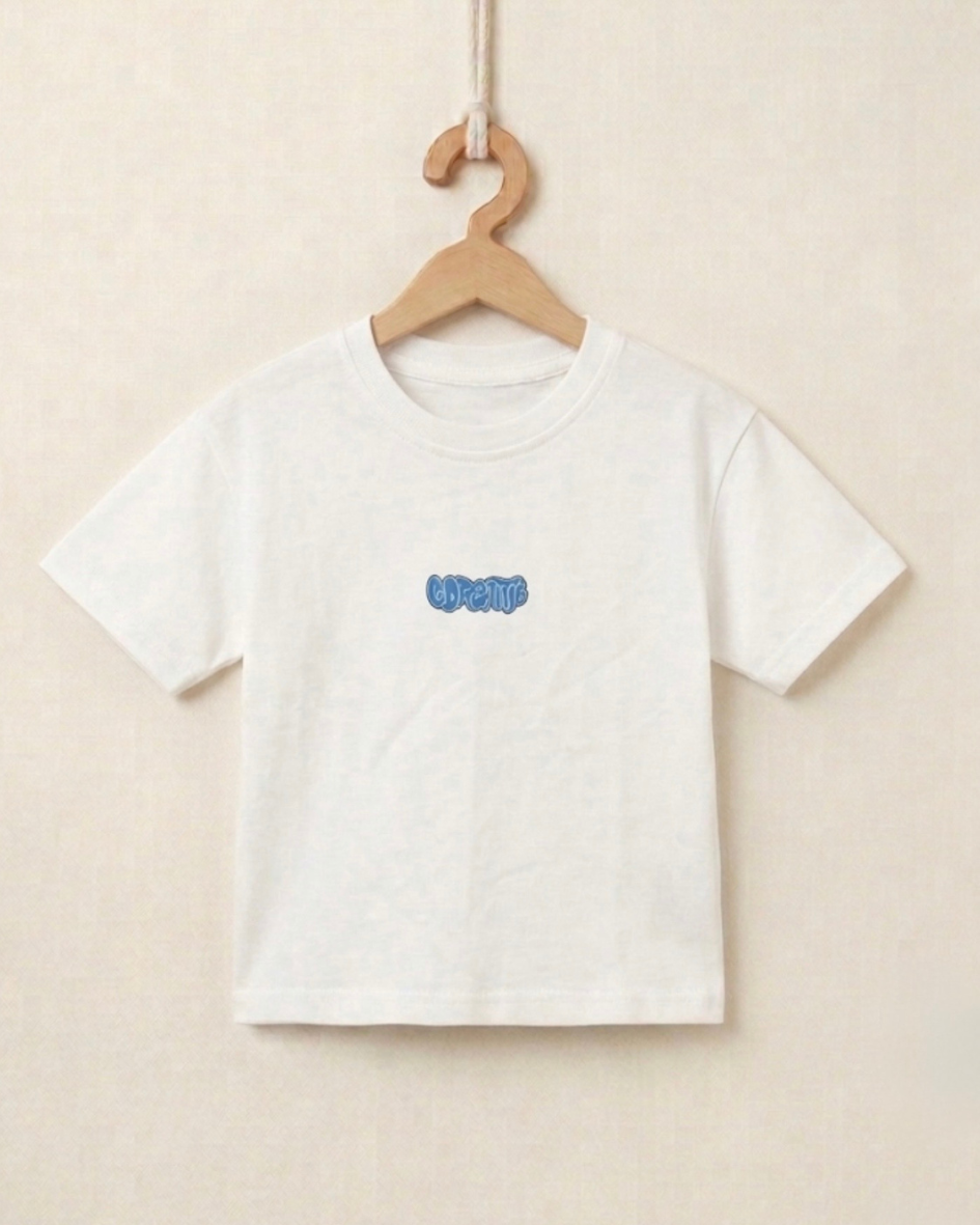 White Over Size Printed T-shirt